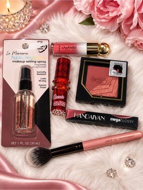 ✨ NWT Budget Beauty Bundle – Glowy & Hydrating Flawless Face & Lips Set